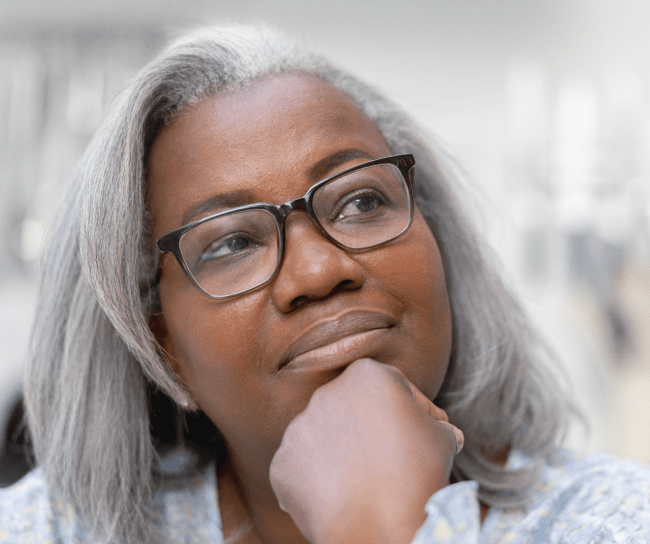 Woman thinking